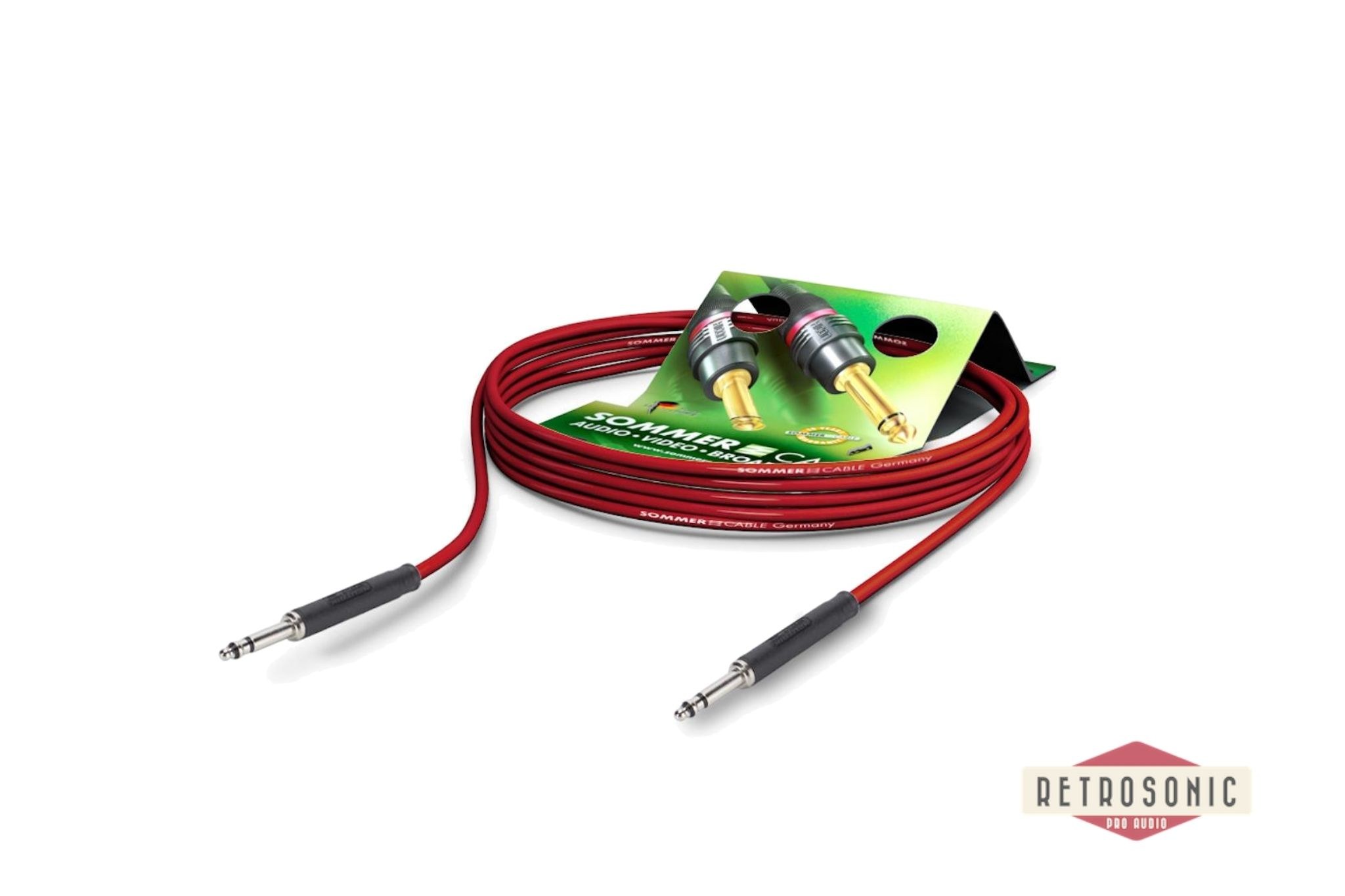 Sommer Patch cable 0,25m, RED , TT-Phone SC-Goblin, 2 x 0,14 mm² | TT-Phone / TT-Phone, NEUTRIK